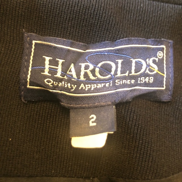 Harolds women’s black wool blazer size 2 - Picture 4 of 5